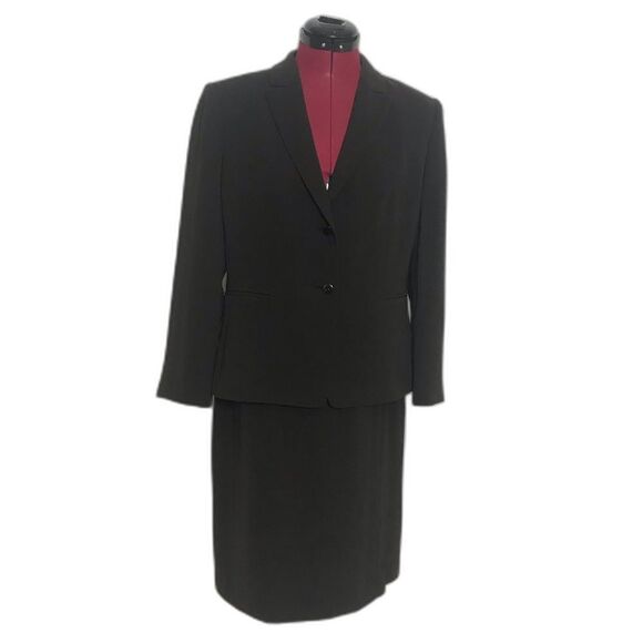 Tahari ASL Skirt Suit Women's Petite Size 10P Brown 2-Piece Set Blazer & Skirt - Picture 7 of 7
